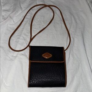 Esprit Vintage Crossbody Bag Wallet 90’s Y2K Pebbled Black Faux Leather Small